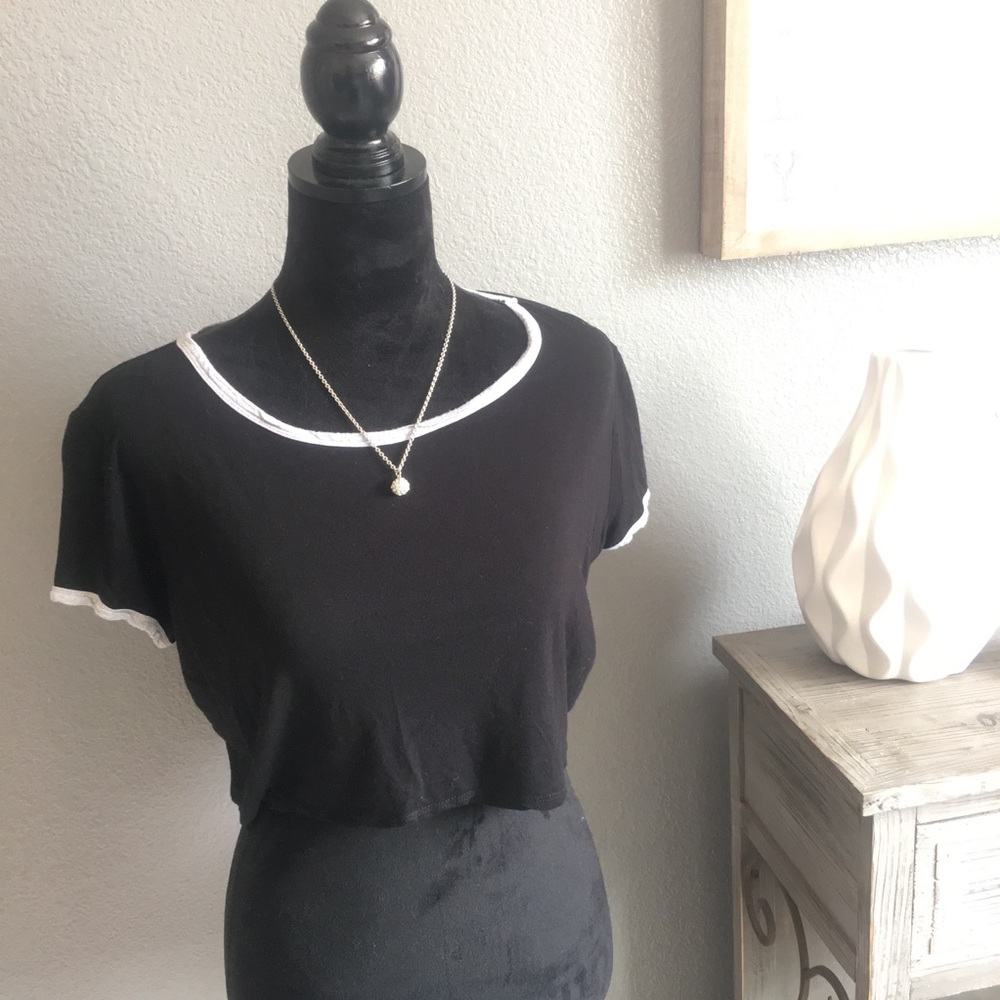 Ambiance Black Crop Top